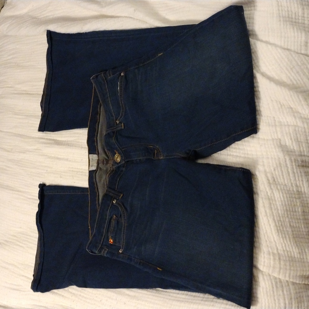 NWOT Hudson Ferris Flare Jeans Women’s 31 Dark London Wash Y2K Premium Denim